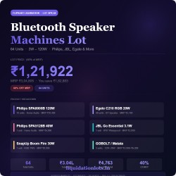 Flipkart Liquidation Lot | 64 Units Bluetooth & Home Audio Speakers | Philips, JBL, Egate, SnapUp, GOBOLT | 3W to 120W | MRP ₹3,04,805 | SPK-64