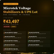 Amazon Liquidation Lot | 29 Units Microtek Voltage Stabilizers & UPS | AC, TV & Refrigerator Stabilizers | 3-Year Warranty | MRP ₹96,660 | VS-29