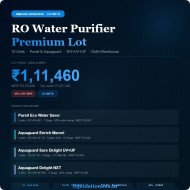Amazon Liquidation Lot | 15 Units Premium RO Water Purifiers | Pureit Eco & Aquaguard Enrich, Delight, Sure | RO+UV+UF | Multi-Stage Filtration | MRP ₹2,78,650 | WP-15